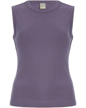 Flore Flore Esmé Organic Cotton Tank Top - Purple
