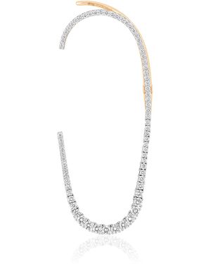 Marie Mas 18K Rose Single Celestial Earring - White