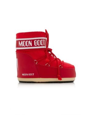 Moon Boot Icon Low Nylon Boots - Red