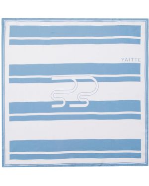 YAITTE Exclusive Silk Scarf - Blue