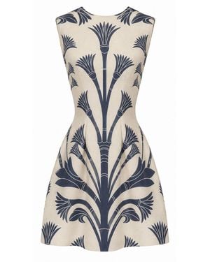 ANDRES OTALORA Belleza Serena Linen Mini Dress - Grey