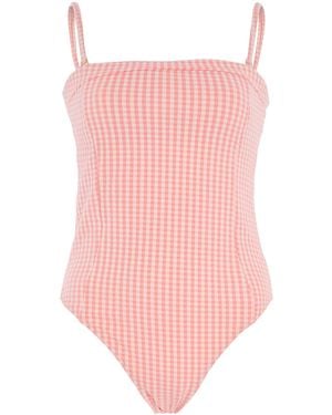 Juillet Exclusive Gingham One-Piece Swimsuit - Pink