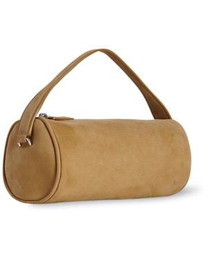 The Row Round 90's Suede Top Handle Bag - Metallic