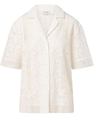 ROAME. Sasha Paisley Lace Shirt - White