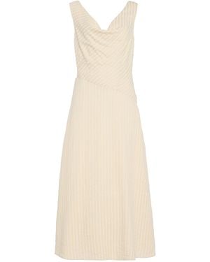Anna Quan Evelyn Striped Midi Dress - Natural