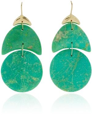 Ten Thousand Things Exclusive 18k Yellow Gold Turquoise Earrings - Green