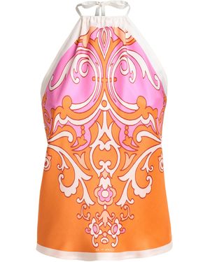 Etro Printed Halter Top - Orange