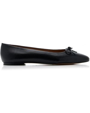 Flattered Bodil Leather Ballet Flats - Black