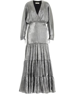 ANDRES OTALORA Exclusive La Dorada Crinkle Dress - Gray