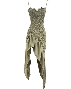Georgia Hardinge Exclusive Eternal Satin Dress - Green