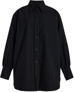 Sloan Boyfriend Wool Shirt - Black