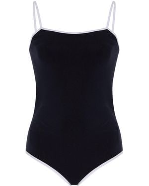 Miu Miu Open Back Knit Bodysuit - Blue