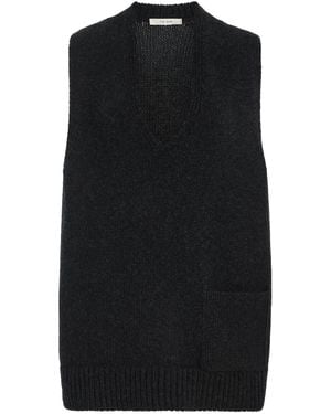 The Row Marte Cashmere Top - Black
