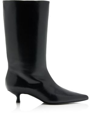 Flattered Nour Leather Boots - Black