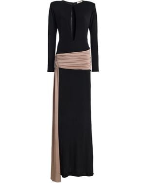 The New Arrivals Ilkyaz Ozel Exclusive Heat Crepe Maxi Dress - Black