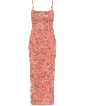 Rachel Gilbert Francesca Embellished Tulle Gown - Multicolour