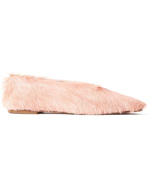 By Malene Birger Merina Fur Flats - Pink