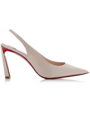 Christian Louboutin Condora 85mm Patent Leather Slingback Court Shoes - Pink