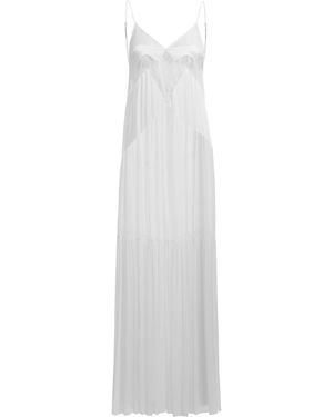 Sleeping with Jacques Francine Silk Lace Maxi Dress - White