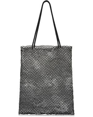 Cordera Handmade Beaded Tote Bag - Black