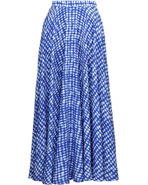 Lena Hoschek Country House Cotton-Blend Maxi Skirt - Blue