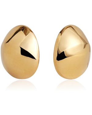 Alaïa Dome Medium Earrings - Metallic