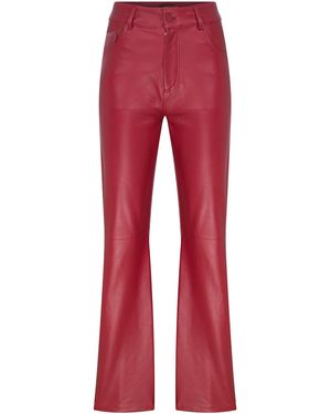 Anim Marly Leather Pants - Red