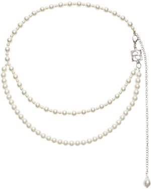 Magda Butrym Pearl Belt - White