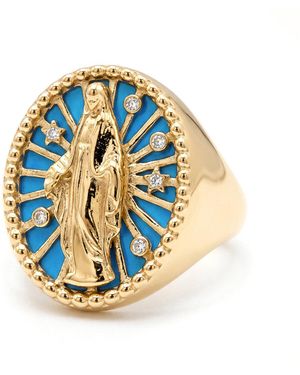 L'Atelier Nawbar Virgin Mary Radiant Ring - Blue