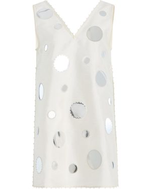 Chan Luu Exclusive La Isla Sequined Dupioni Tunic - White