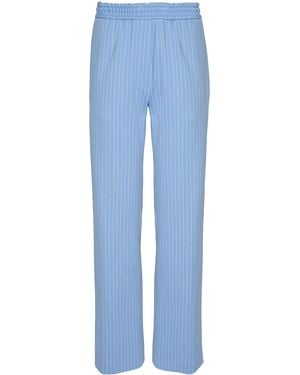 ORIANE 1986 The Jogger Striped Straight-Leg Pants - Blue