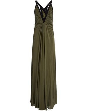 Christopher Esber Suspended Jersey Outline Maxi Dress - Green