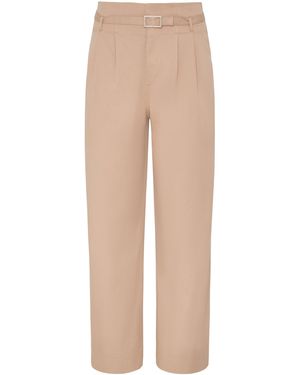 Onia Lyocell-Blend Paperbag Trousers - Natural