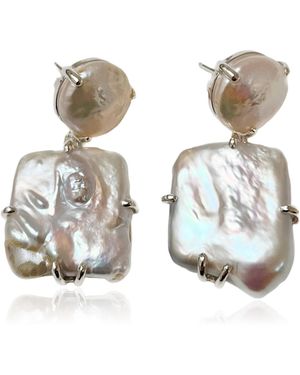 Dorian Webb Lucretia Pearl Earrings - White