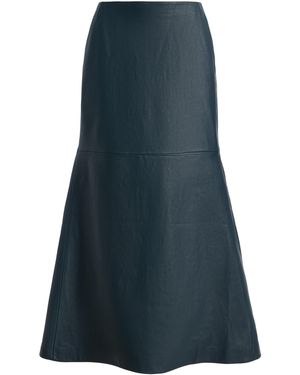 Kallmeyer Rhia Leather Maxi Skirt - Blue