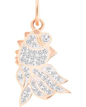 Ginette NY Diamond Goldfish Charm - White