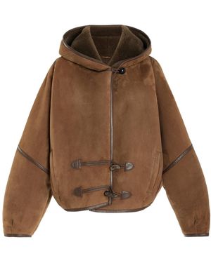 Isabel Marant Amiel Shearling Fur Jacket - Natural