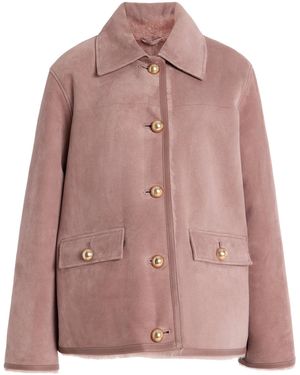 Arma Julietta Reversible Shearling Jacket - Pink