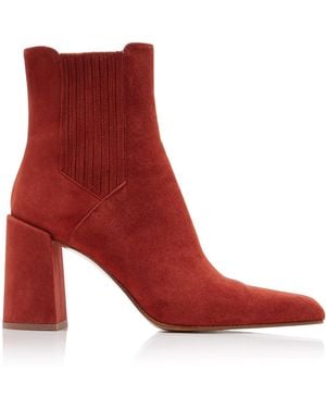 Gabriela Hearst Luke Suede Ankle Boots - Red