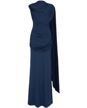De La Vali Elara Jersey Maxi Dress - Blue
