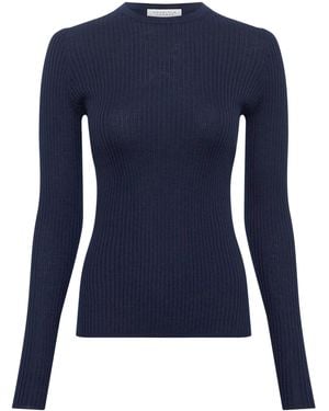 Gabriela Hearst Browning Silk-cashmere Top - Blue