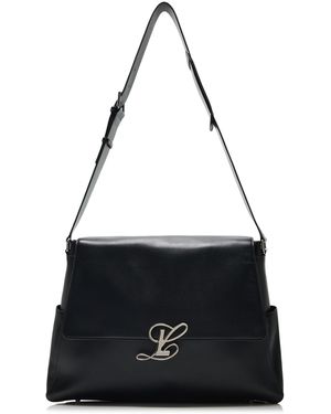 LUAR Cam Leather Messenger Bag - Black