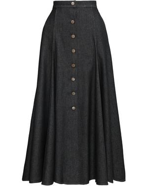 Lena Hoschek Labour Cotton-Blend Midi Skirt - Black