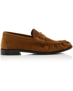 Saint Laurent Suede Le Loafer - Brown