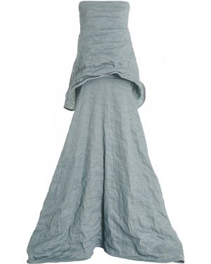 Maticevski Atmosphere Crinkled Metallic-twill Gown - Blue