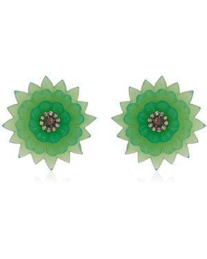 Amrapali 14K Multi-Stone Earrings - Green