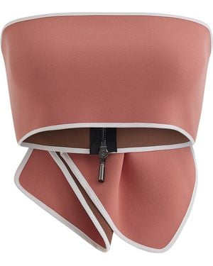Maticevski Kier Strapless Bandeau Top - Pink