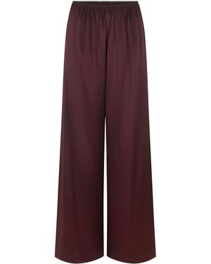 Harris Tapper Irving Silk Satin Trousers - Purple