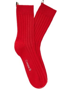 Comme Si The Cashmere Sock - Red