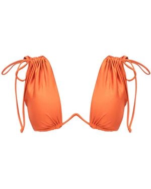 Andrea Iyamah Menasa Bikini Top - Orange